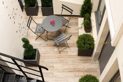 Balcon ou terrasse dans l'établissement Hotel Riviera Elysees