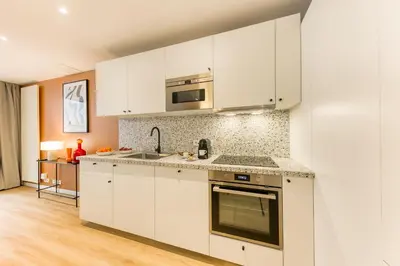 Cuisine ou kitchenette dans l'établissement Sweett - Pavillon Lumiere