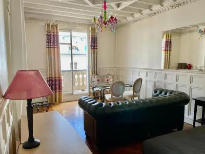 Coin salon dans l'établissement Haussmann Opera Penthouses 130M2
