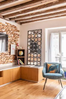Coin salon dans l'établissement Relais Cocorico 