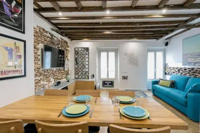 Coin salon dans l'établissement Relais Cocorico 