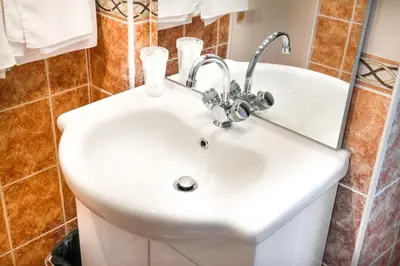 Salle de bains dans l'établissement Hotel Audran