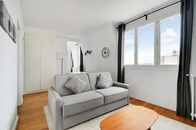 Coin salon dans l'établissement Pick A Flat's Apartments in Saint Michel - Rue Du Sommerard
