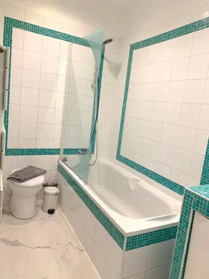 Salle de bains dans l'établissement Marvellous Sunbathed 3BR at the heart of Paris