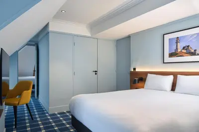 Un ou plusieurs lits dans un hébergement de l'établissement Timhotel Paris du Gare du Nord
