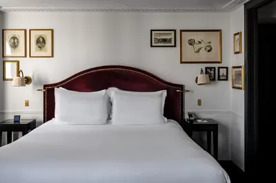 Un ou plusieurs lits dans un hébergement de l'établissement La Chambre du Marais