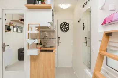 Cuisine ou kitchenette dans l'établissement Notre-Dame luxury Suite in Saint-germain des prés Latin quarter