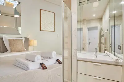 Salle de bains dans l'établissement Studio Eiffel Tower by Studio prestige