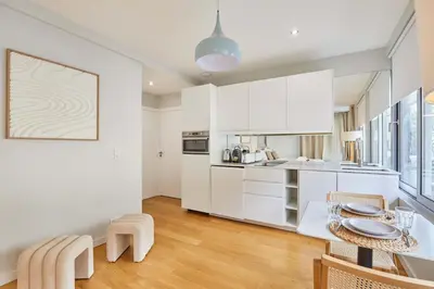 Cuisine ou kitchenette dans l'établissement Studio Eiffel Tower by Studio prestige