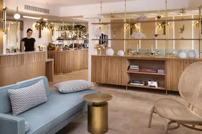 Coin salon dans l'établissement Hôtel Gramont