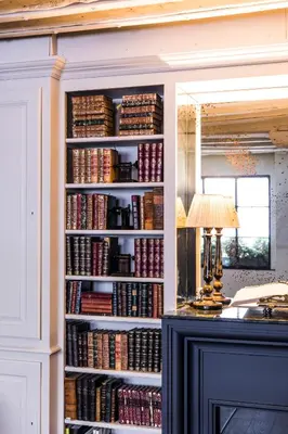 Bibliothèque dans l'hôtel