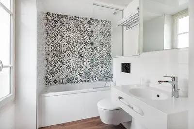 Salle de bains dans l'établissement Courcelles Médéric