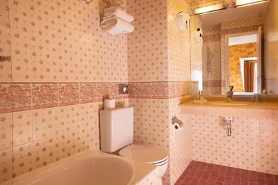 Salle de bains dans l'établissement Hotel Clément