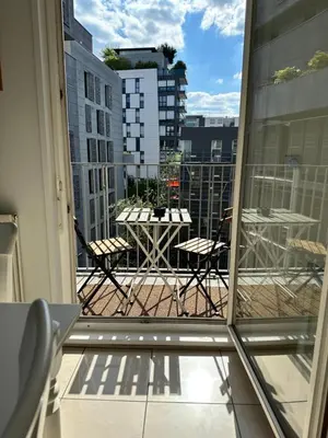 Balcon ou terrasse dans l'établissement Appartement Lumineux Accor Arena Paris 13