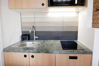 Cuisine ou kitchenette dans l'établissement Apartments Cosy