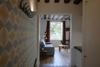 Coin salon dans l'établissement Apartments Cosy