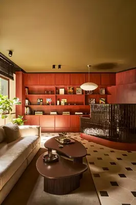 Coin salon dans l'établissement Hôtel Marguerite