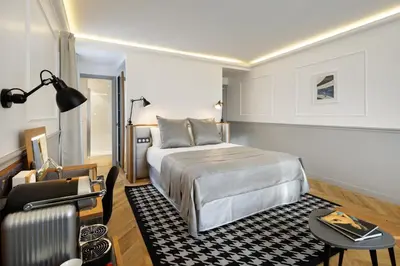 Coin salon dans l'établissement Hotel Petit Lafayette