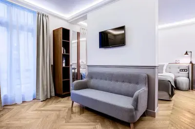 Télévision ou salle de divertissement dans l'établissement Hotel Petit Lafayette