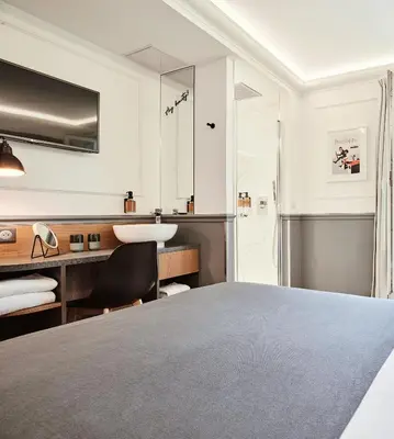 Cuisine ou kitchenette dans l'établissement Hotel Petit Lafayette