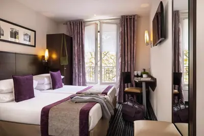 Un ou plusieurs lits dans un hébergement de l'établissement Jack's Hotel