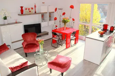 Cuisine ou kitchenette dans l'établissement Fun and quiet