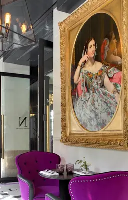 Coin salon dans l'établissement La Villa Haussmann