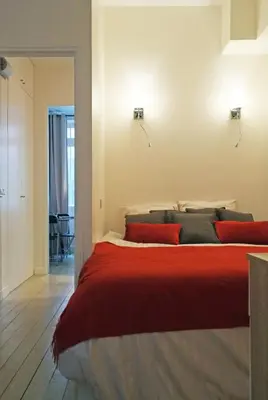 Un ou plusieurs lits dans un hébergement de l'établissement Apartment Bac St. Germain
