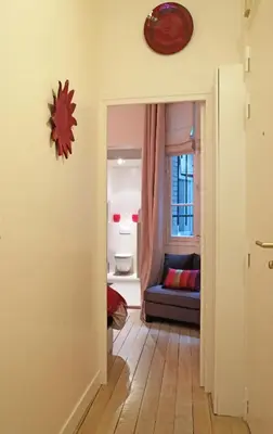 Coin salon dans l'établissement Apartment Bac St. Germain