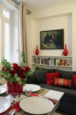 Coin salon dans l'établissement Apartment Bac St. Germain