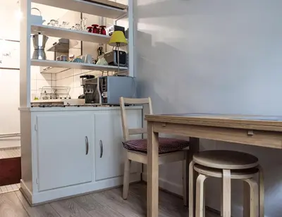 Cuisine ou kitchenette dans l'établissement Le Studio 1517