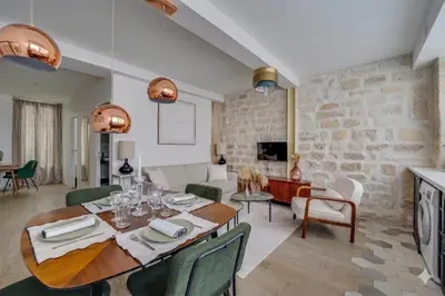 Coin salon dans l'établissement Residence Tour Eiffel by Studio prestige