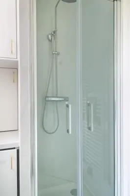 Salle de bains dans l'établissement Studio Saint Louis en Ile