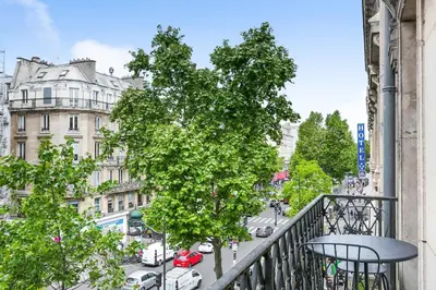 Balcon ou terrasse dans l'établissement Blue Nights Apartments - Sébastopol