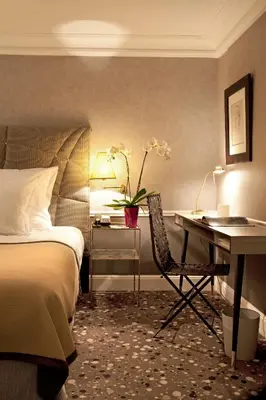 Un ou plusieurs lits dans un hébergement de l'établissement Hôtel Thérèse