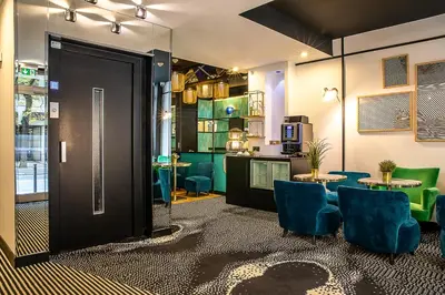 Cuisine ou kitchenette dans l'établissement Hotel Pilime