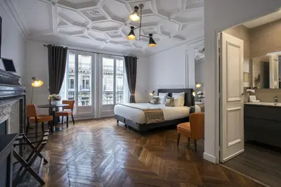 Un ou plusieurs lits dans un hébergement de l'établissement Vestay George V