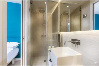 Salle de bains dans l'établissement Hotel Andréa