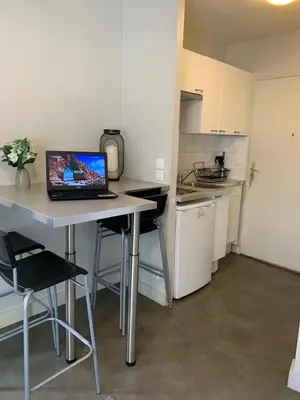 Cuisine ou kitchenette dans l'établissement Appartement cœur de la bastille