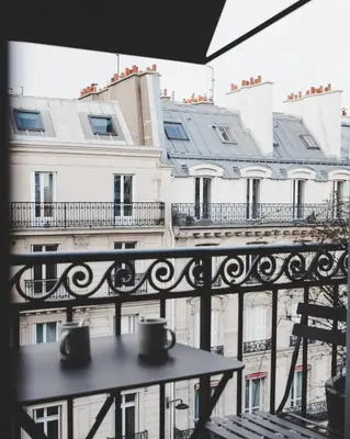 Balcon ou terrasse dans l'établissement Hôtel National Des Arts et Métiers