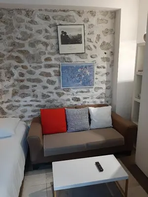 Coin salon dans l'établissement Villa des iris