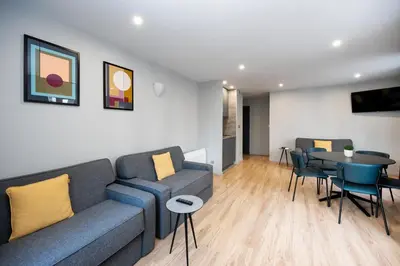 Coin salon dans l'établissement Staycity Aparthotels Paris Gare de l'Est
