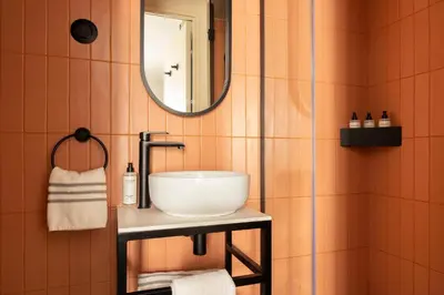 Salle de bains dans l'établissement La Dépendance