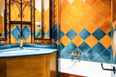 Salle de bains dans l'établissement Villa Royale Montsouris