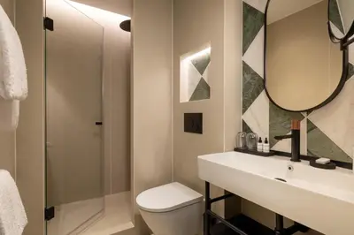 Salle de bains dans l'établissement Hotel Le Richemont