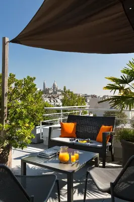Balcon ou terrasse dans l'établissement Citadines Montmartre Paris