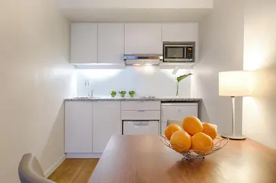 Cuisine ou kitchenette dans l'établissement Citadines Place d'Italie Paris