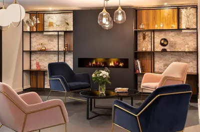 Coin salon dans l'établissement Citadines Trocadéro Paris