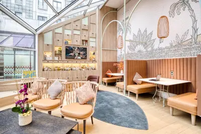 Coin salon dans l'établissement Citadines Les Halles Paris