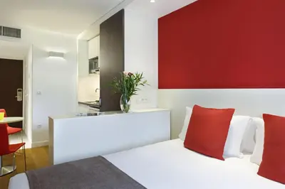 Un ou plusieurs lits dans un hébergement de l'établissement Citadines Montparnasse Paris